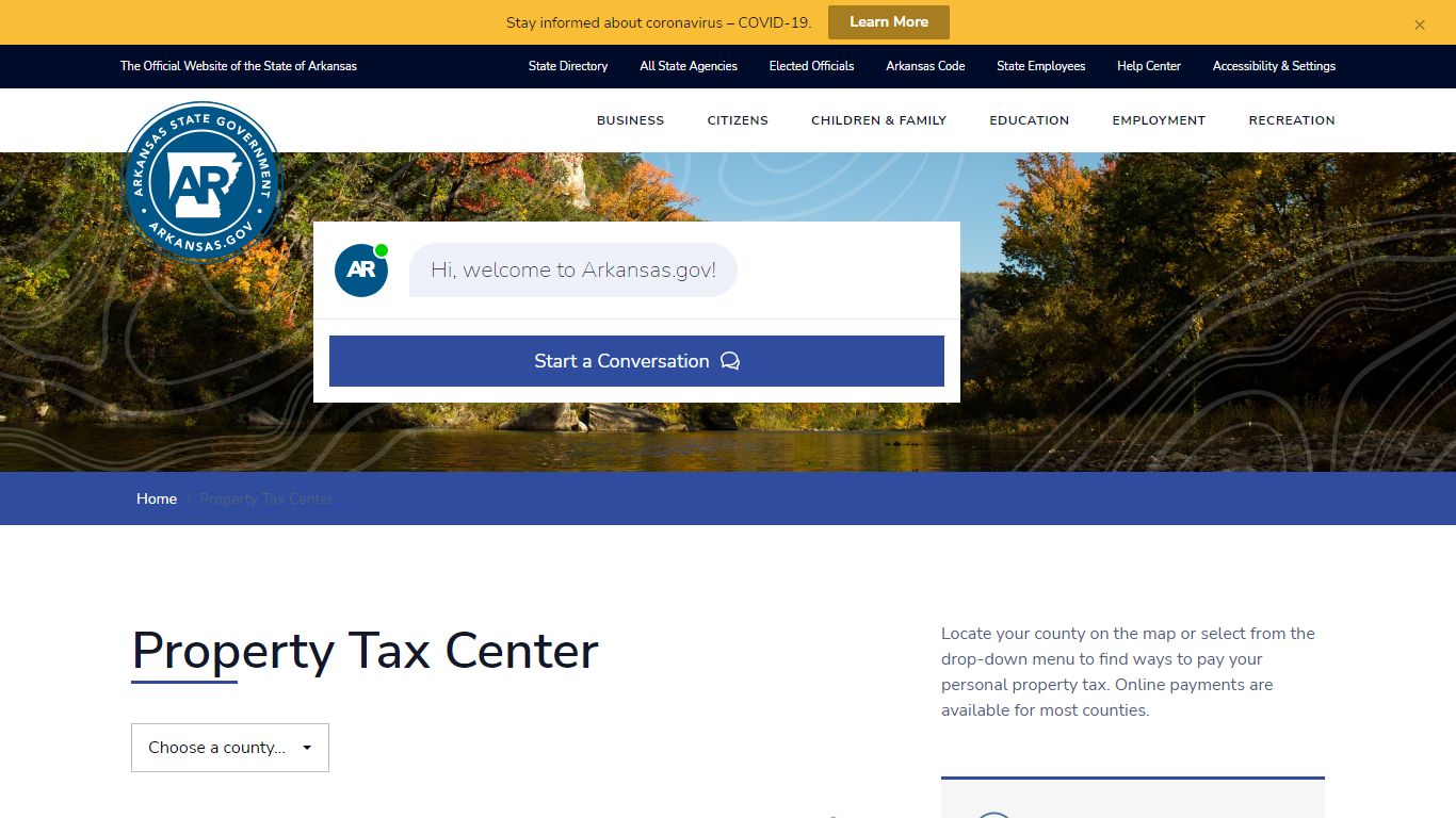 Property Tax Center - Arkansas.gov